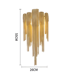 Atlantis - Round Wrapped Tassel Hanging Wall Light