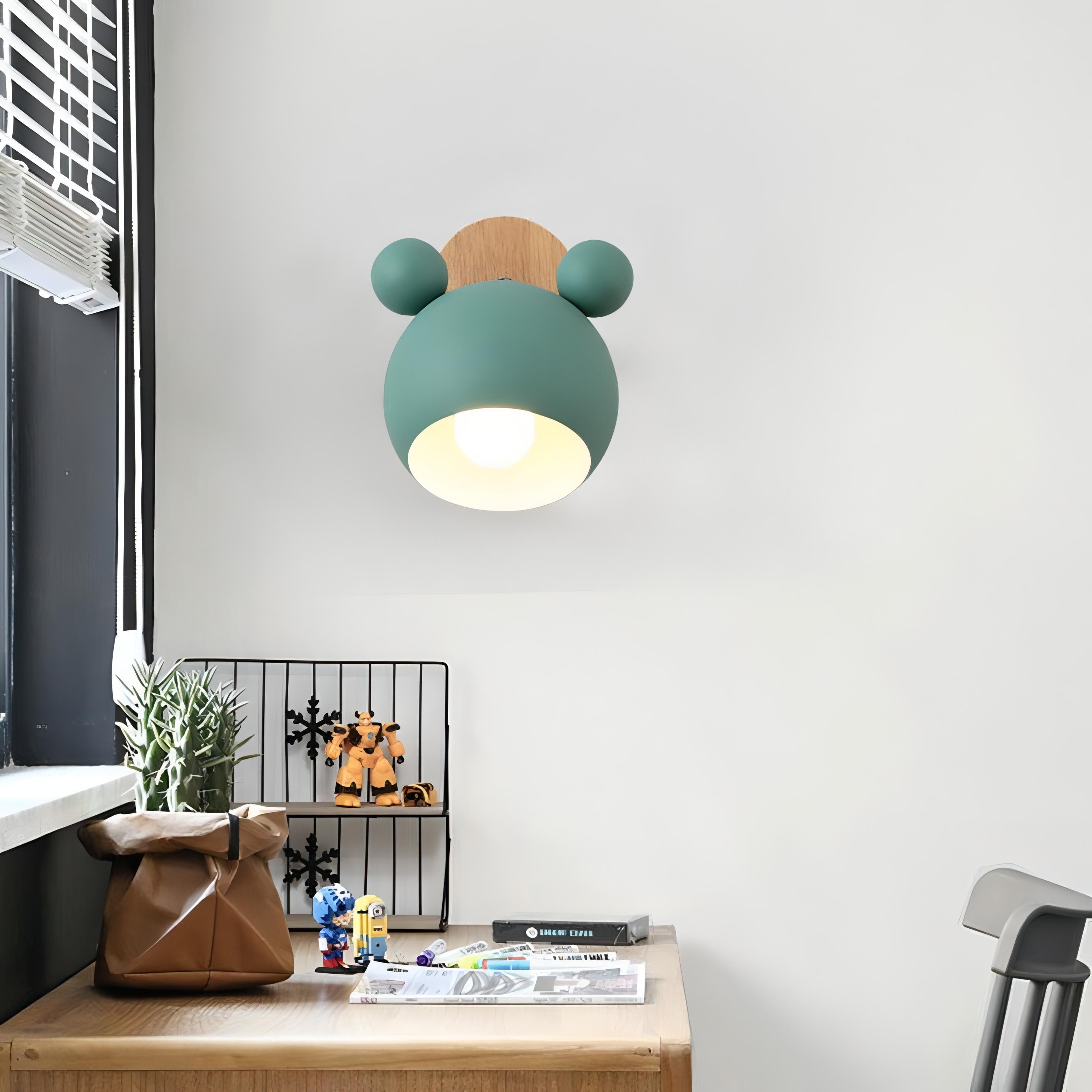 Aurora - Wooden Modern Nordic Round Wall Light