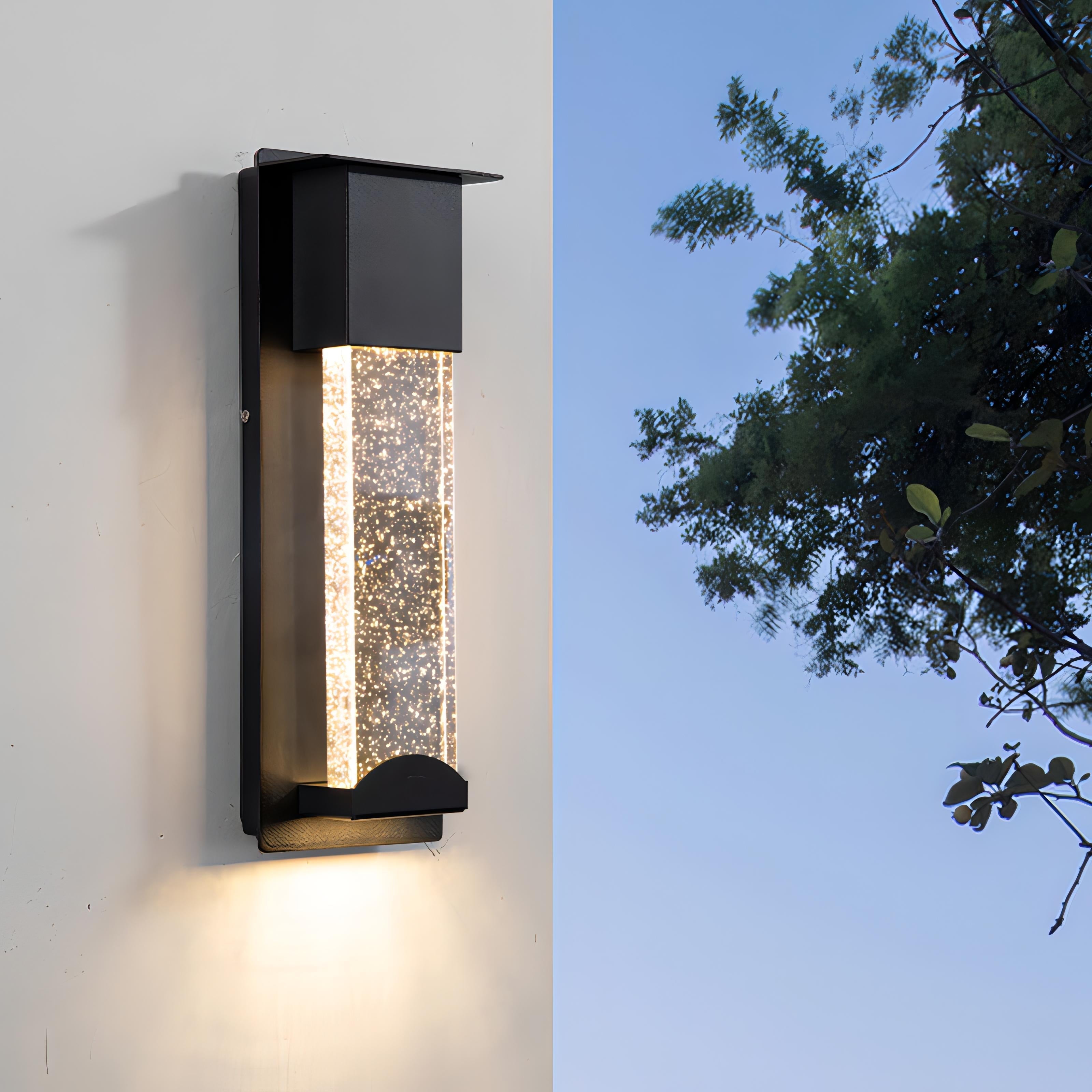 Dewey - Waterproof Modern Sparkle Outdoor Wall Light