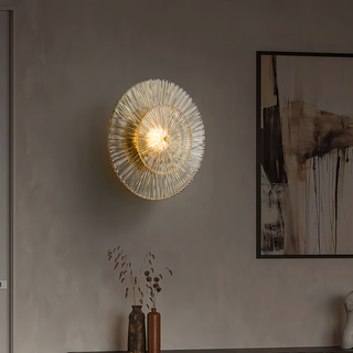Lausanne - Glass Gold Post Modern Wall Light