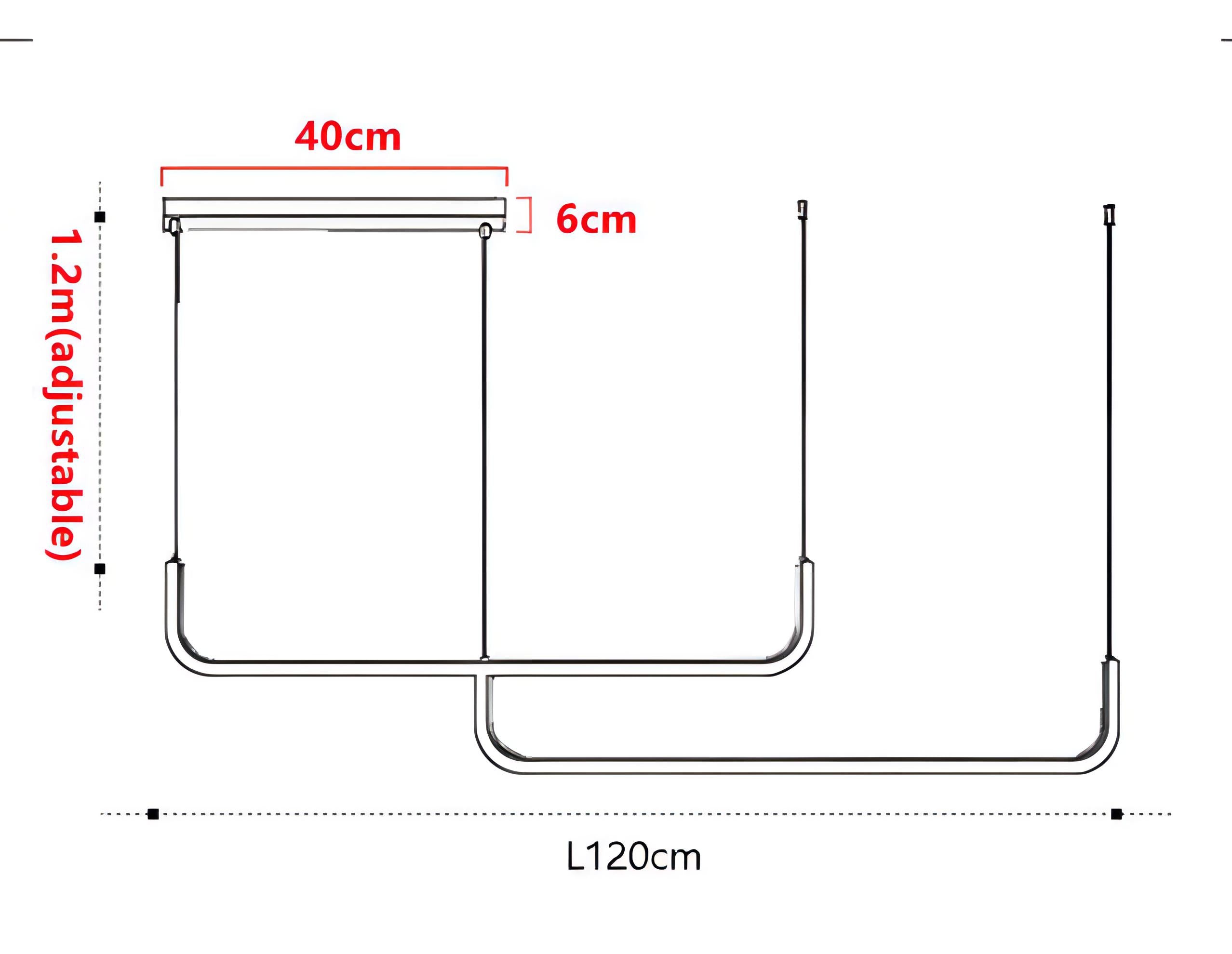 Porter - Suspension Rod LED Thin Bar Ceiling Light