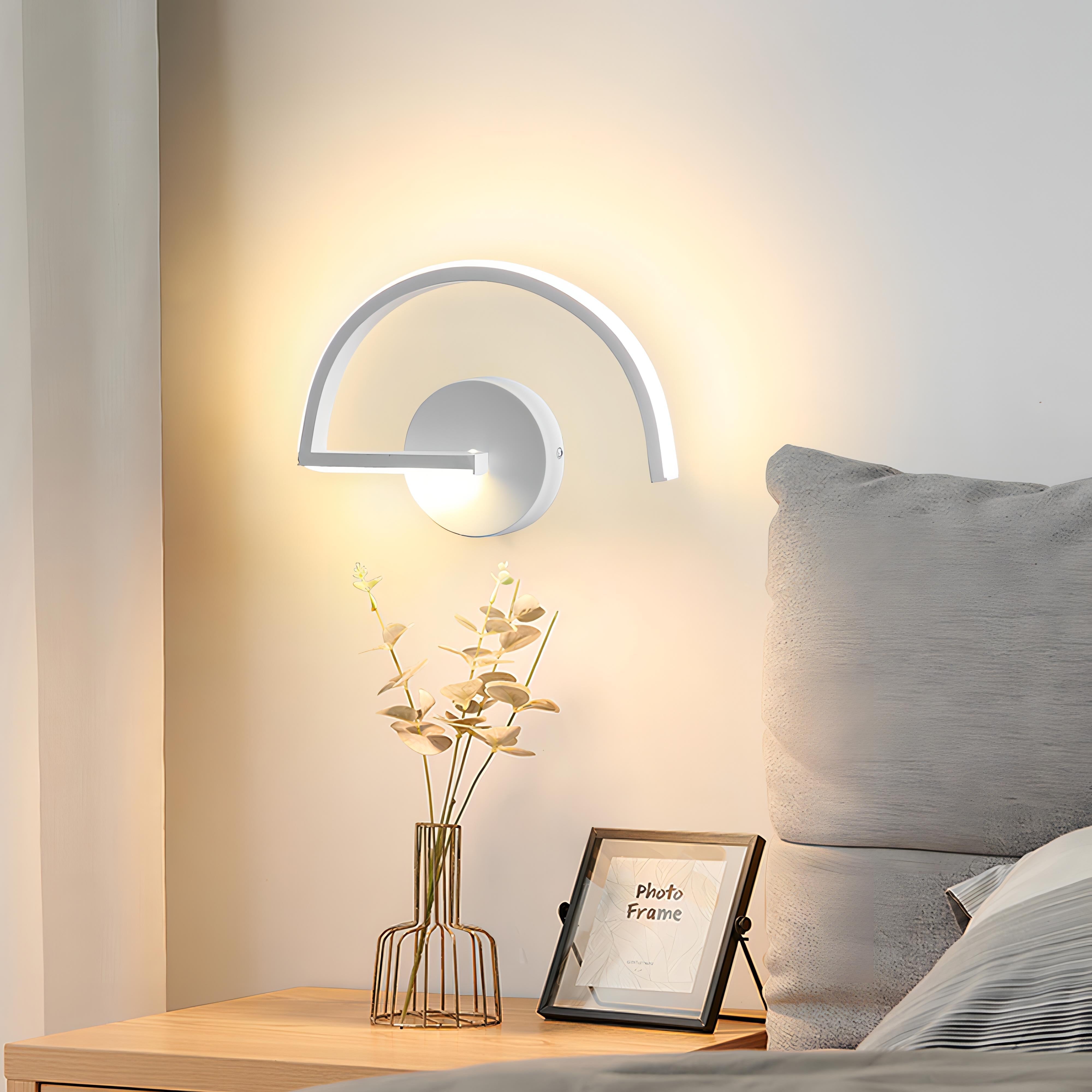 Mila - Modern LED Curved Thin Wall Light