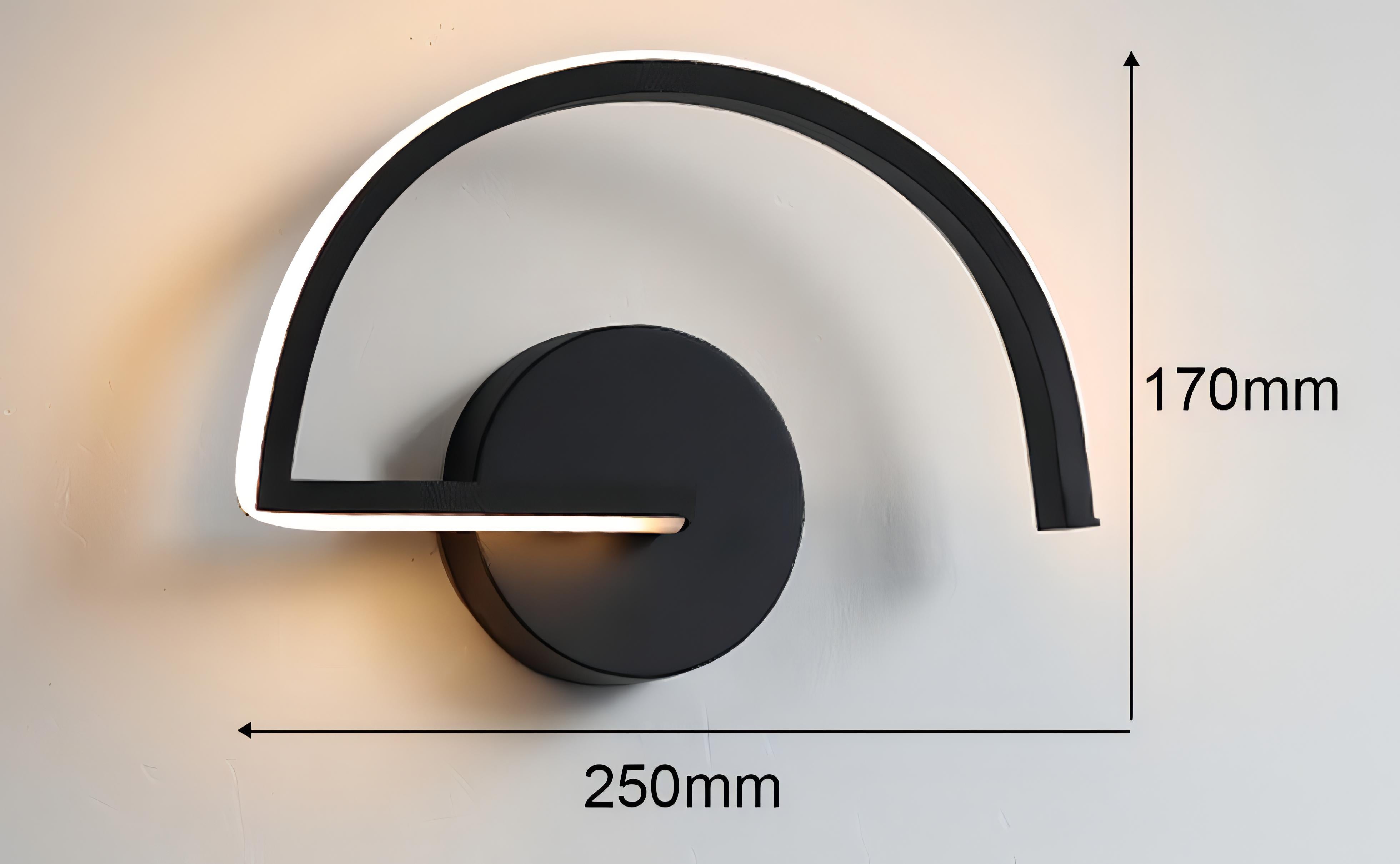 Mila - Modern LED Curved Thin Wall Light