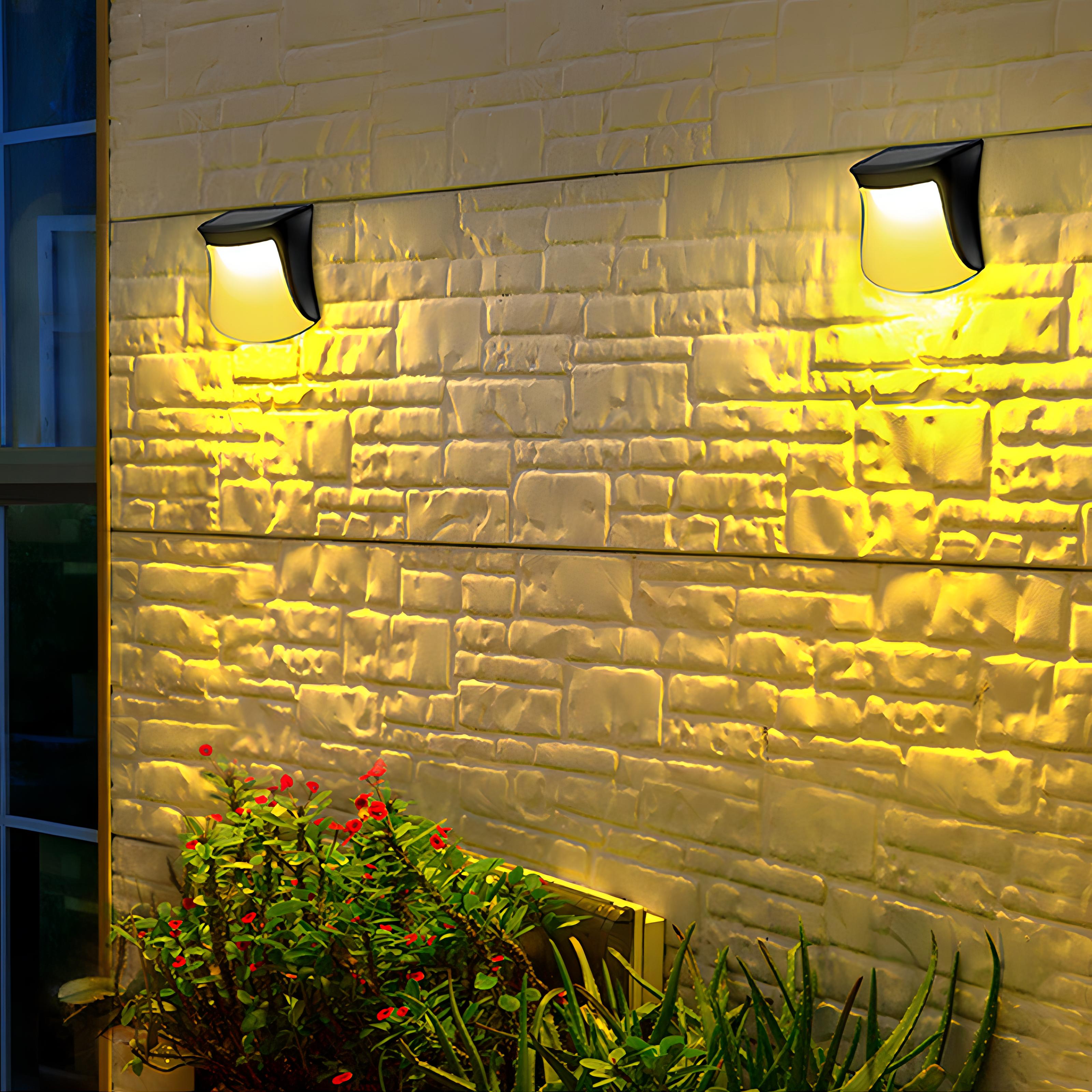 Eshita - On/Off Solar Outdoor Wall Light