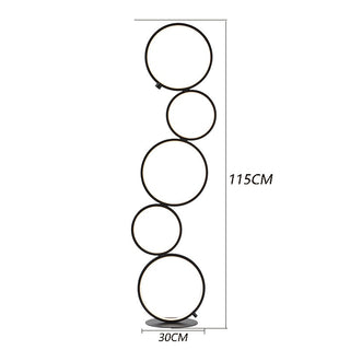 Gian - Modern Stacked Ring Floor Light