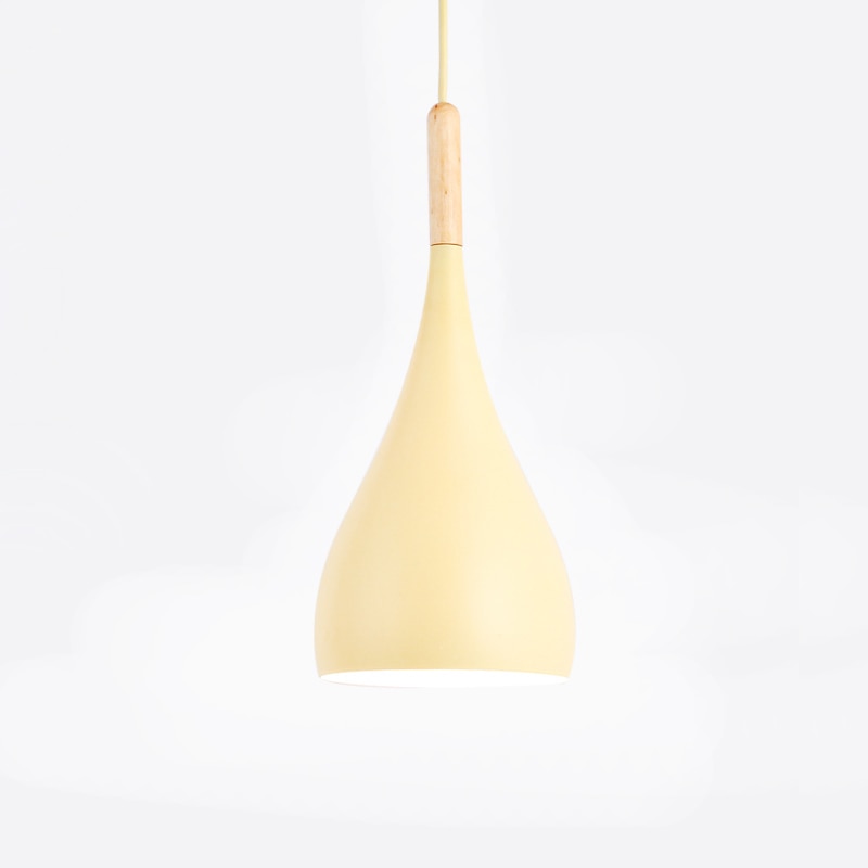 Talon - Modern Teardrop Wood Hanging Nordic Ceiling Pendant Light