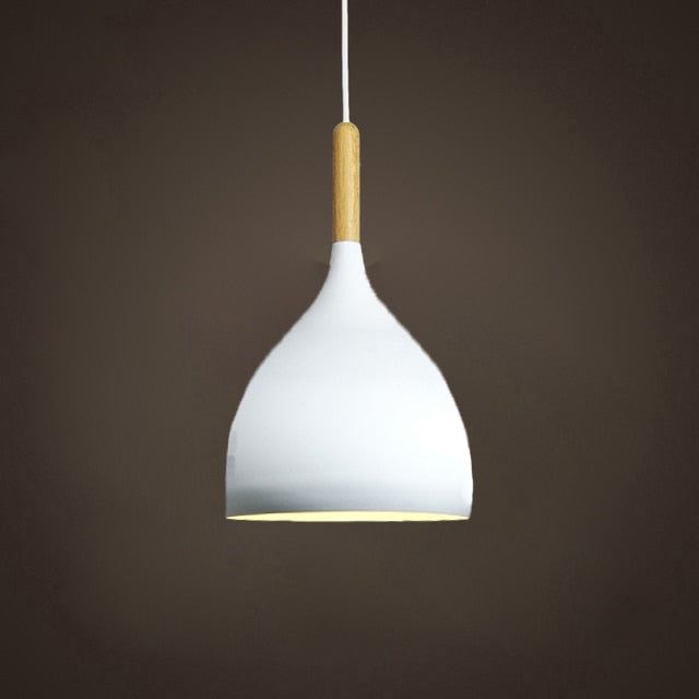 Talon - Modern Teardrop Wood Hanging Nordic Ceiling Pendant Light