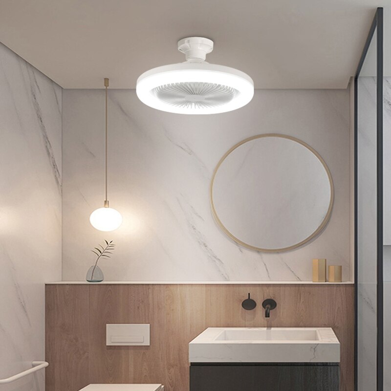 Manraj - 2-in-1 Ceiling Fan Light E27 LED 30W