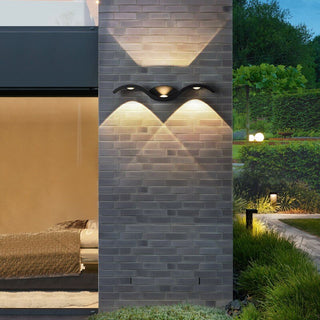 Daxton - Wave LED Up/Down Outdoor Wall Light
