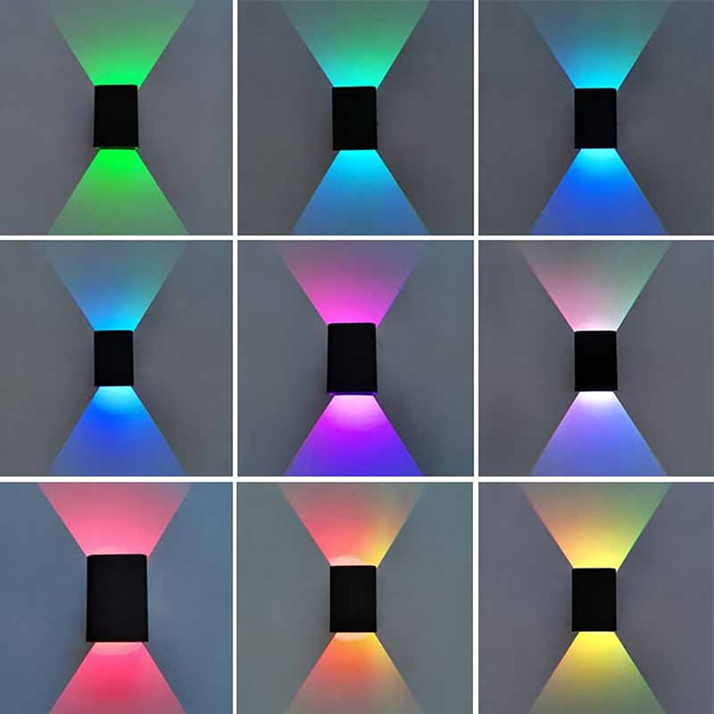 Kareem - Dimmable Multicolour Up/Down Remote Control Wall Light