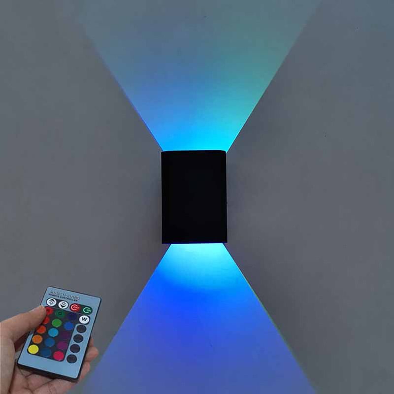 Kareem - Dimmable Multicolour Up/Down Remote Control Wall Light
