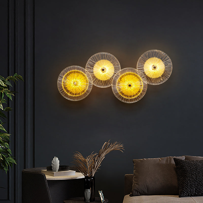 Fkl - Modern Round Crystal Wall Lamp – Abode Jungle