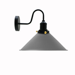 Weaver - Modern Grey Cone Wall Light