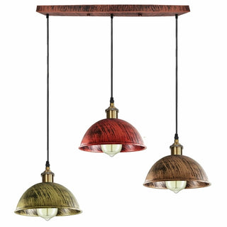 Ronan - Rustic 3 Head Tiered Round Ceiling Light