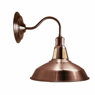Phi - Copper Polished Round Curved Wall Light