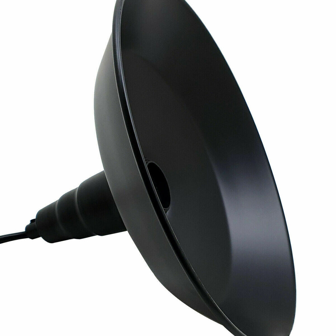 Dickerso - Industrial Modern Black Bowl Shade Ceiling Pendant Light