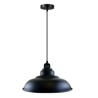 Beckha - Round Black Vintage Modern Ceiling Pendant Light