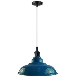 Potts - Vintage Blue Round Pendant Ceiling Light