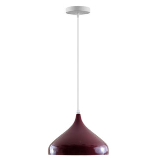 Livi - Modern Burgundy Round Dome Ceiling Light