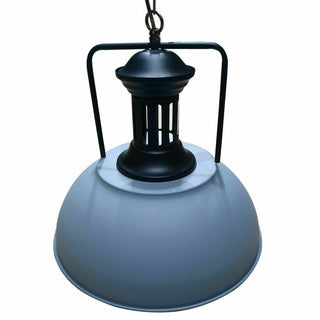 Ivanna - Industrial Metal Adjustable Hanging Grey Ceiling Light