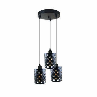 Mays - Black Cage 3 Head Round Ceiling Light