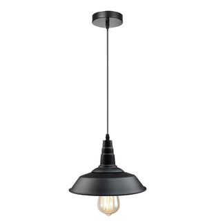 Cardena - Industrial Black Round Ceiling Light