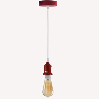 Payn - Hanging Red White Vintage Pendant Ceiling Light