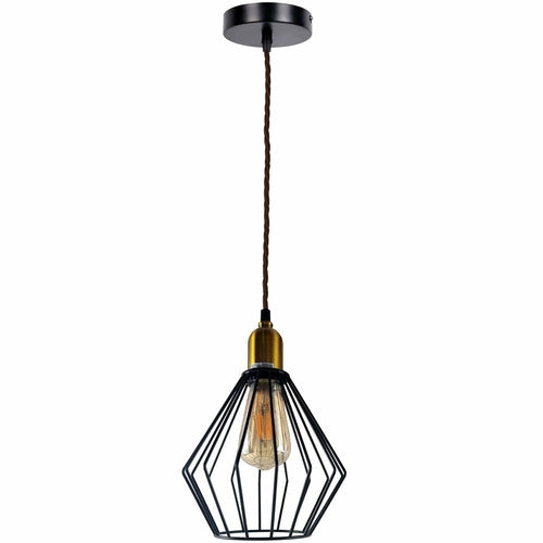 Aliya - Modern Wire Cage Hanging Pendant Ceiling Light