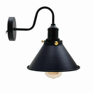 Willa - Curved Arm Cone Shade Wall Light