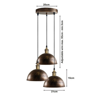 Teres - 3 Head Round Brushed Ceiling Light