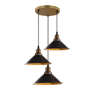 Thornton - Modern Round Cone 3 Head Adjustable Ceiling Lights