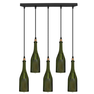 Bucker - Coloured Wine Bottle Hanging Pendant Ceiling Light
