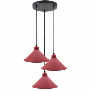 Ariana - Modern Pink Cone Round Ceiling Pendant Light