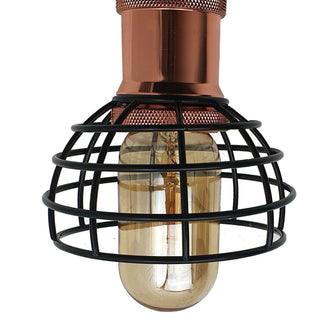 Beltran - Modern Brass Caged 3 Head Ceiling Flush Mount Light