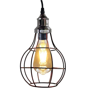 Charl - Industrial Hanging Cage Pendant Ceiling Light