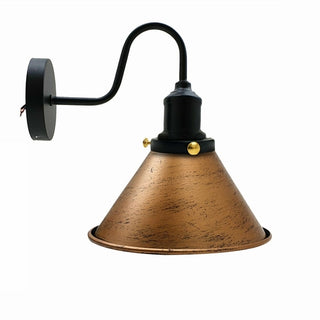 Willa - Curved Arm Cone Shade Wall Light