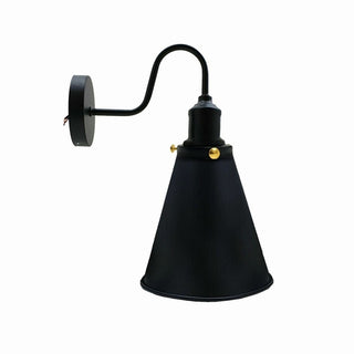 Morse - Retro Modern Cone Curved Arm Wall Light