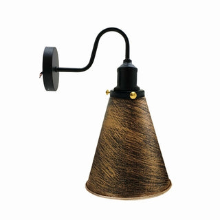 Morse - Retro Modern Cone Curved Arm Wall Light