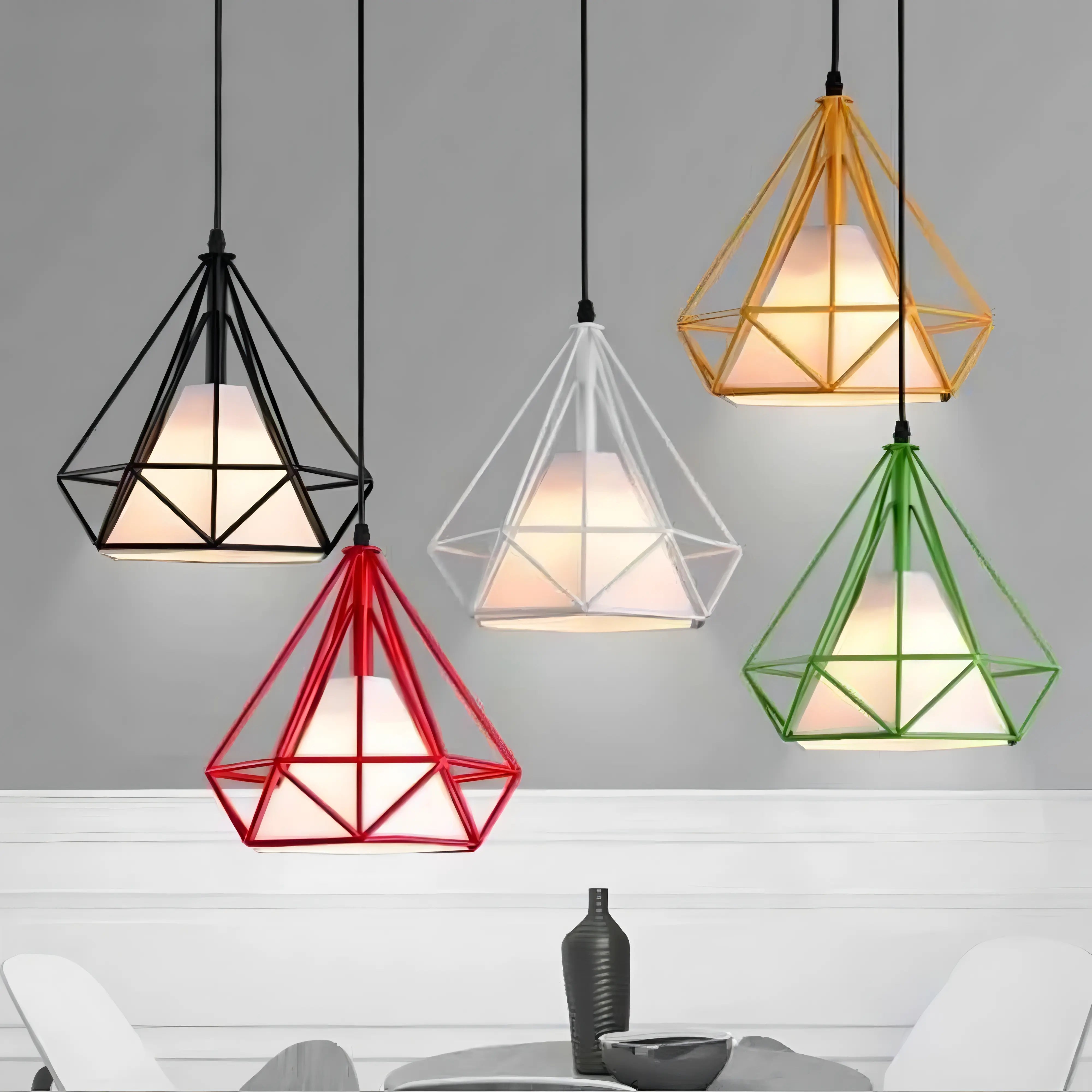 Lara - Retro Hanging Caged Pendant Ceiling Light