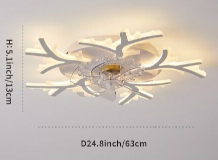 Leopold - Modern Remote Light Ceiling Fan 5 Blade