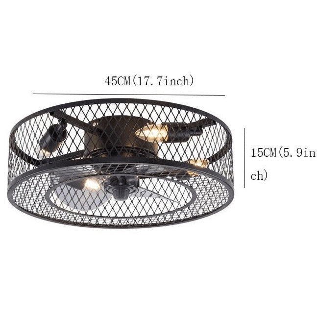 Naya - Black Industrial Ceiling Fan Remote Control