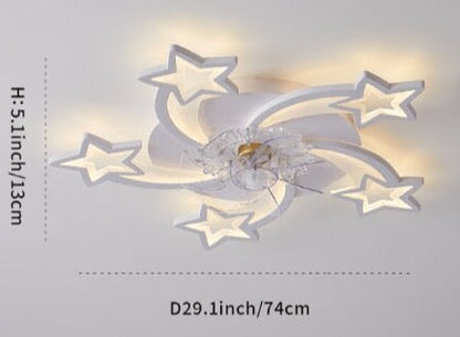 Leopold - Modern Remote Light Ceiling Fan 5 Blade