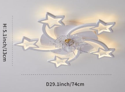 Leopold - Modern Remote Light Ceiling Fan 5 Blade