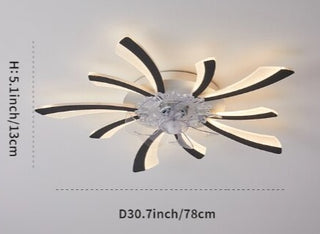 Leopold - Modern Remote Light Ceiling Fan 5 Blade