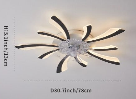 Leopold - Modern Remote Light Ceiling Fan 5 Blade