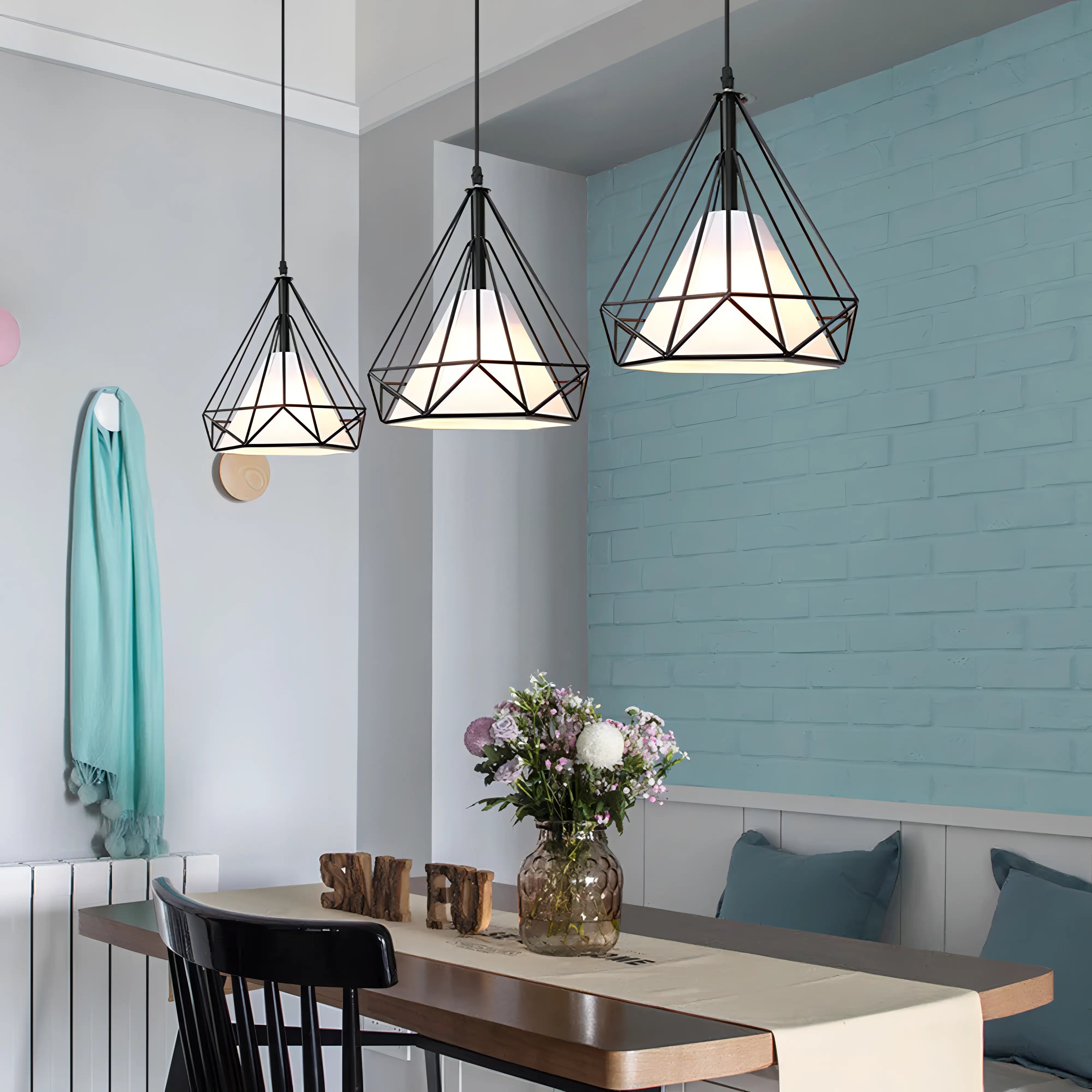 Lara - Retro Hanging Caged Pendant Ceiling Light