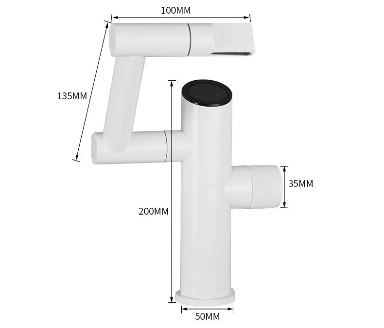 Edmund - Modern Rotating Digital Display Basin Mixer Tap