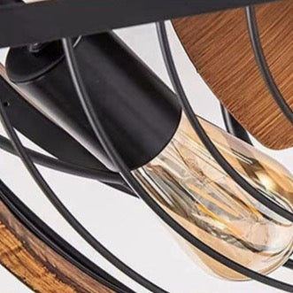 Monroe - Industrial Wood Ceiling Fan with Light