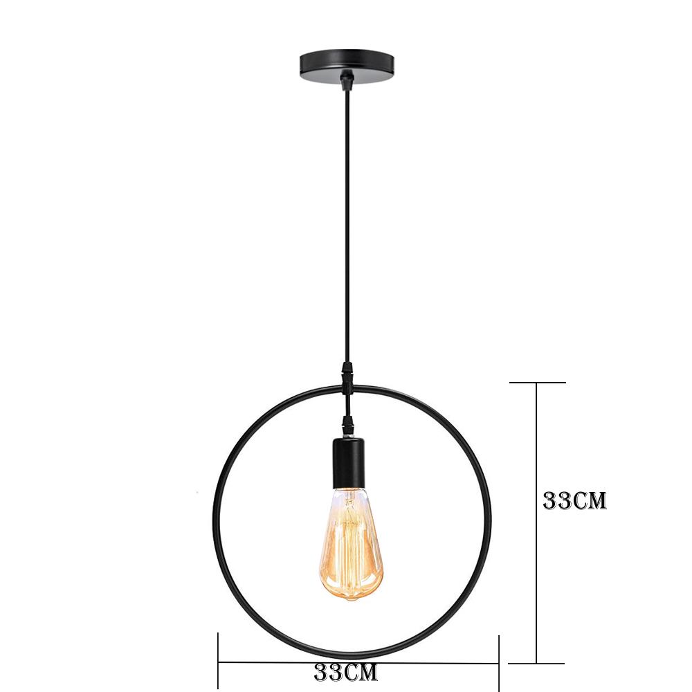 Keilani - Black Round Modern Ceiling Pendant Light