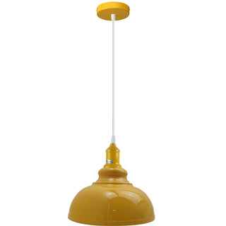 Melton - Retro Modern Yellow Round Ceiling Pendant Light